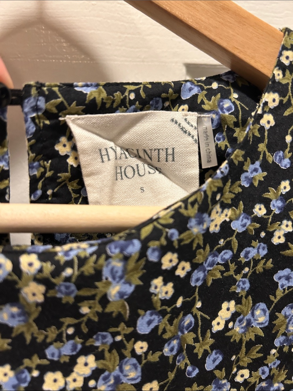 Tuckernuck Hyacinth House Black Floral Short Sleeve Mini Dress - Picture 3 of 8
